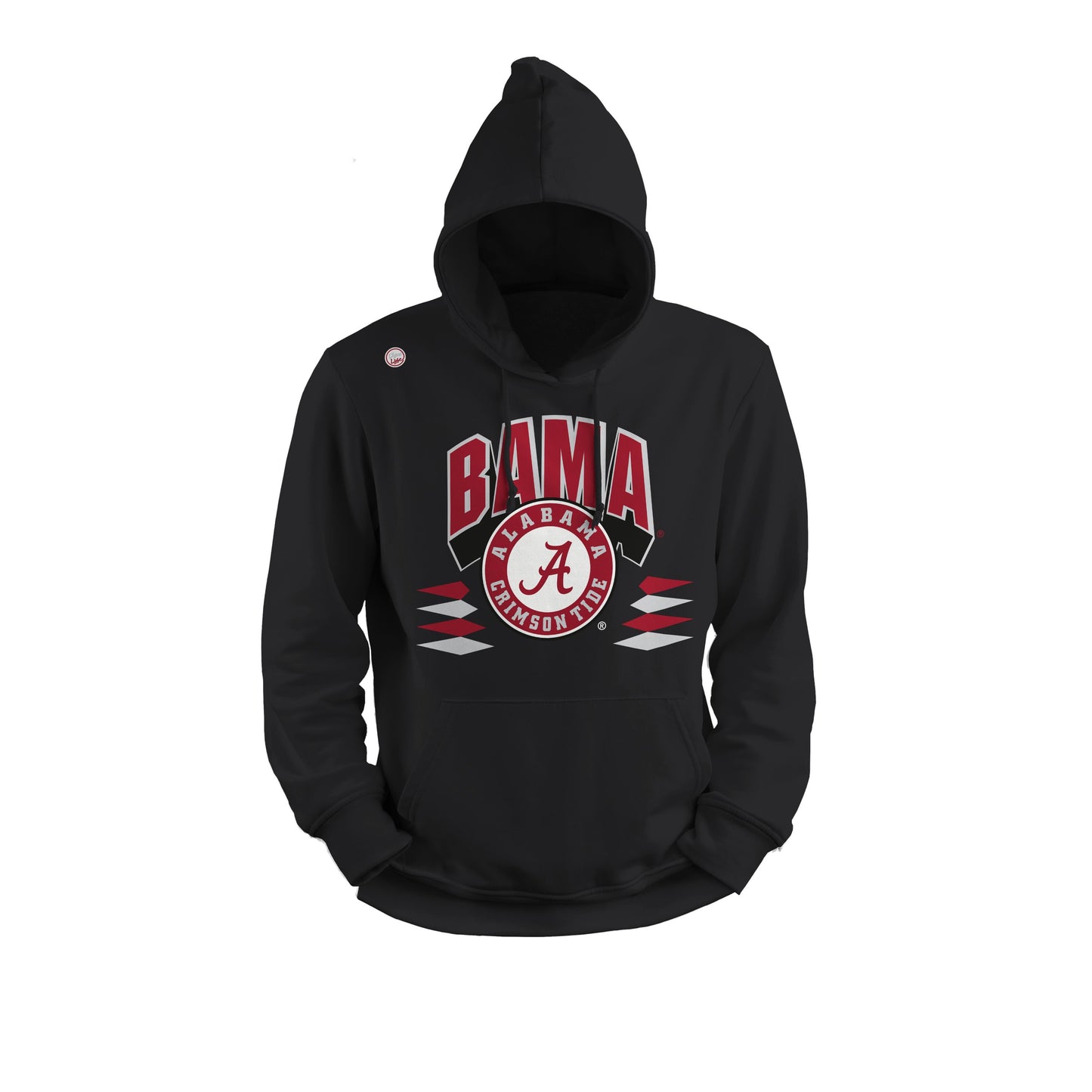Alabama Crimson Tide Dyme Lyfe Mens College Retro Diamond Logo Hoodie