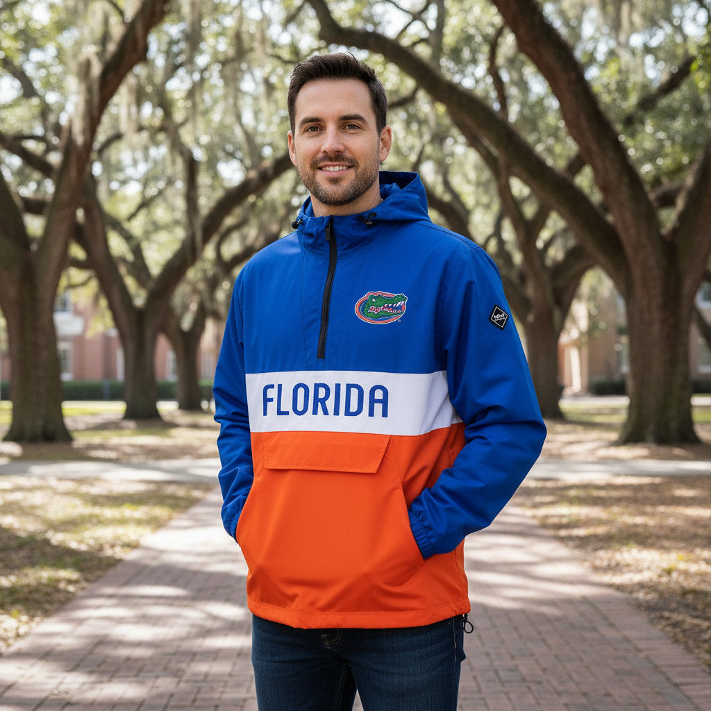 Florida Gators Franchise Club Mens NCAA Alpha Anorak Jacket