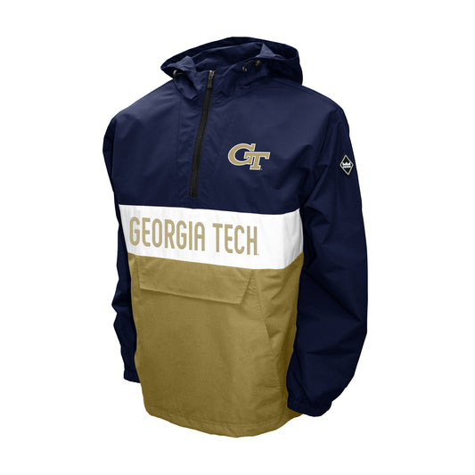 Georgia Tech Franchise Club Mens NCAA Alpha Anorak Jacket