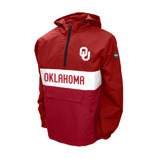 Oklahoma Sooners Franchise Club Mens NCAA Alpha Anorak Jacket