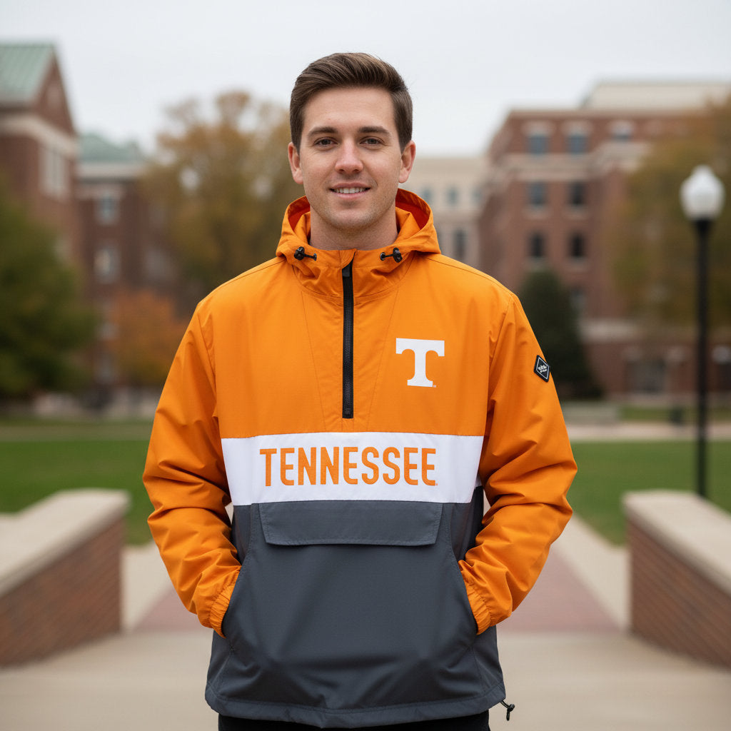 Tennessee Volunteers Franchise Club Mens NCAA Alpha Anorak Jacket