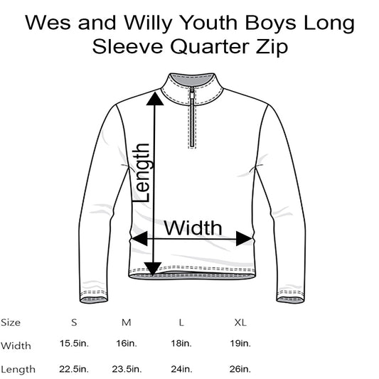 Baylor Bears Wes and Willy Youth Boys Cloudy Yarn Long Sleeve College Quarter Zip