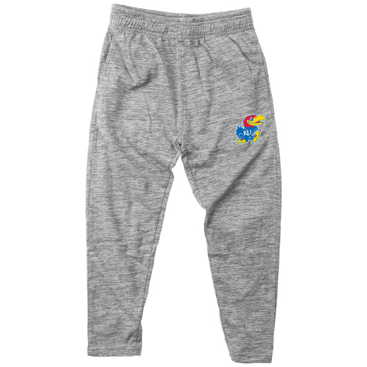 Kansas Jayhawks Wes and Willy Youth Boys Cloudy Yarn Athletic Pant