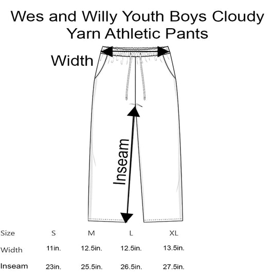 Washington Huskies Wes and Willy Youth Boys Cloudy Yarn Athletic Pant