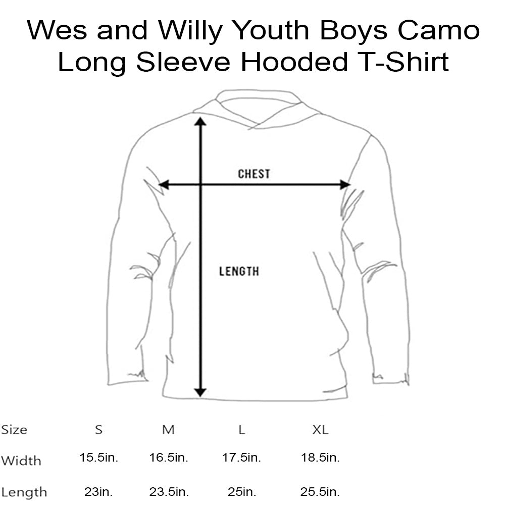 USC Trojans Wes and Willy Youth Boys Long Sleeve Camo Hooded T-Shirt