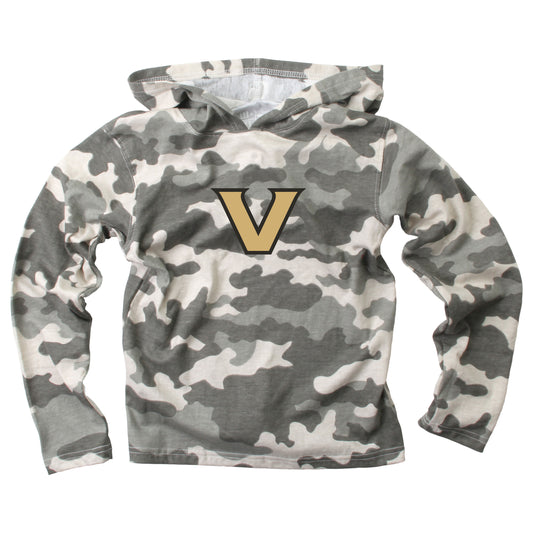 Vanderbilt Commodores Wes and Willy Youth Long Sleeve Camo Hooded T-Shirt