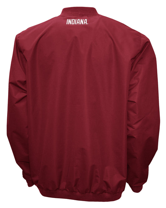 Indiana Hoosiers Franchise Club Men's Big Logo Windshell V-Neck Pullover Jacket