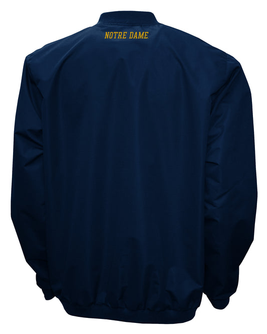 Notre Dame Fighting Irish Franchise Club Men's Big Logo Windshell V-Neck Pullover Jacket