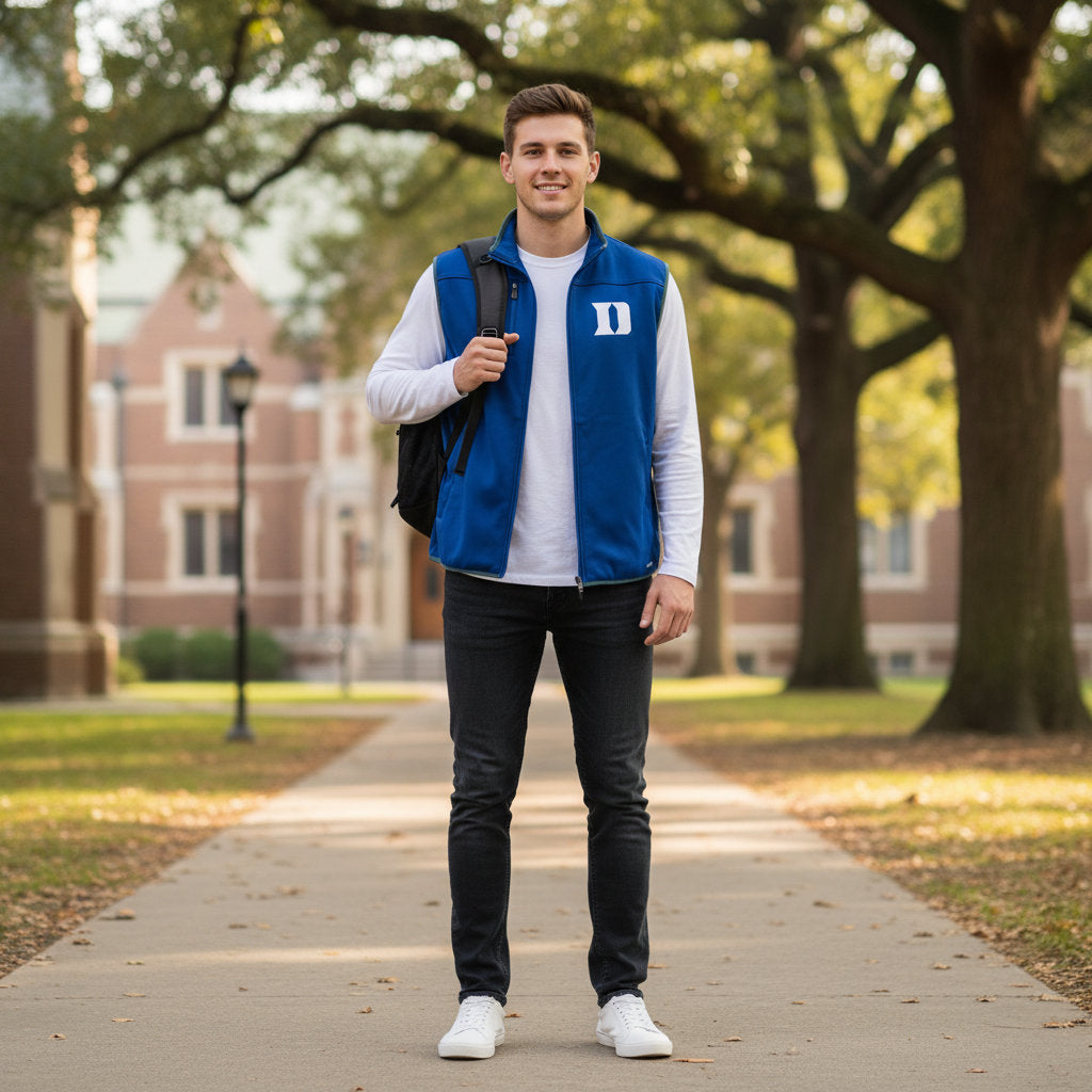 Duke Blue Devils Franchise Club Mens Softshell Vest
