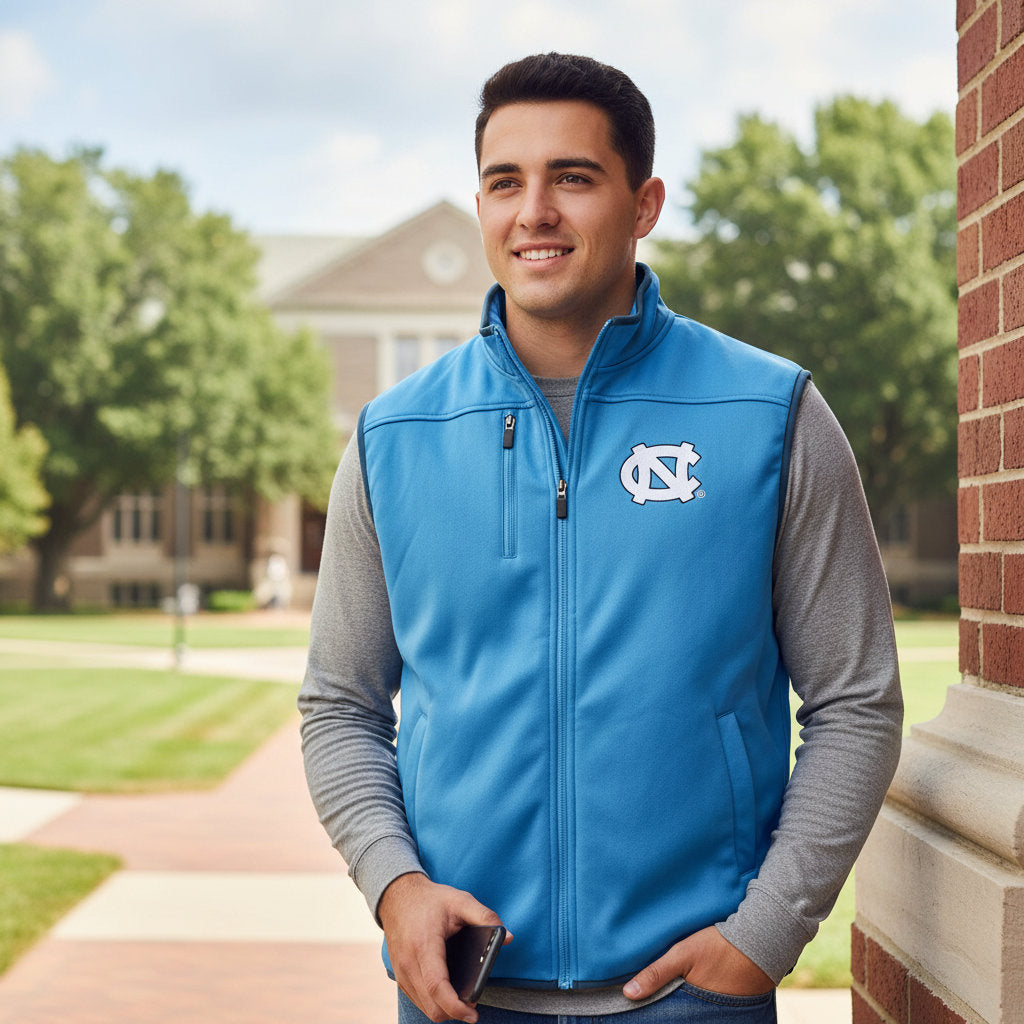 North Carolina Tar Heels Franchise Club Mens Softshell Vest