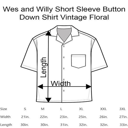 USC Trojans Wes and Willy Mens College Hawaiian Short Sleeve Button Down Shirt Vintage Floral