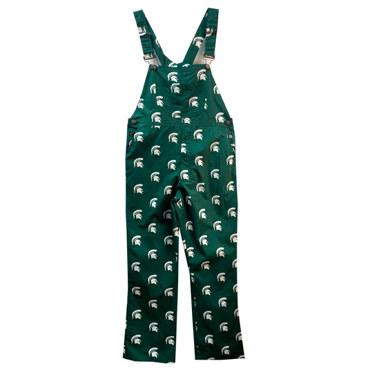 Michigan State Spartans Wes and Willy Mens College Lightweight Fashion Overalls