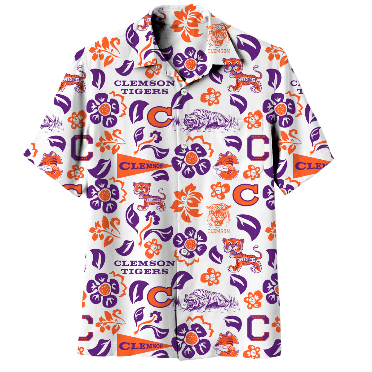 NWOTS MENS XXXL WES AND WILLY sale CLEMSON HAWAIIAN TROPICAL SHIRT