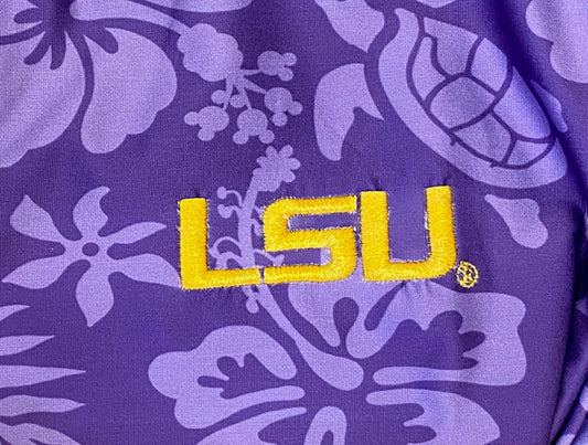 LSU Tigers Wes and Willy Mens Beach Performance Polo