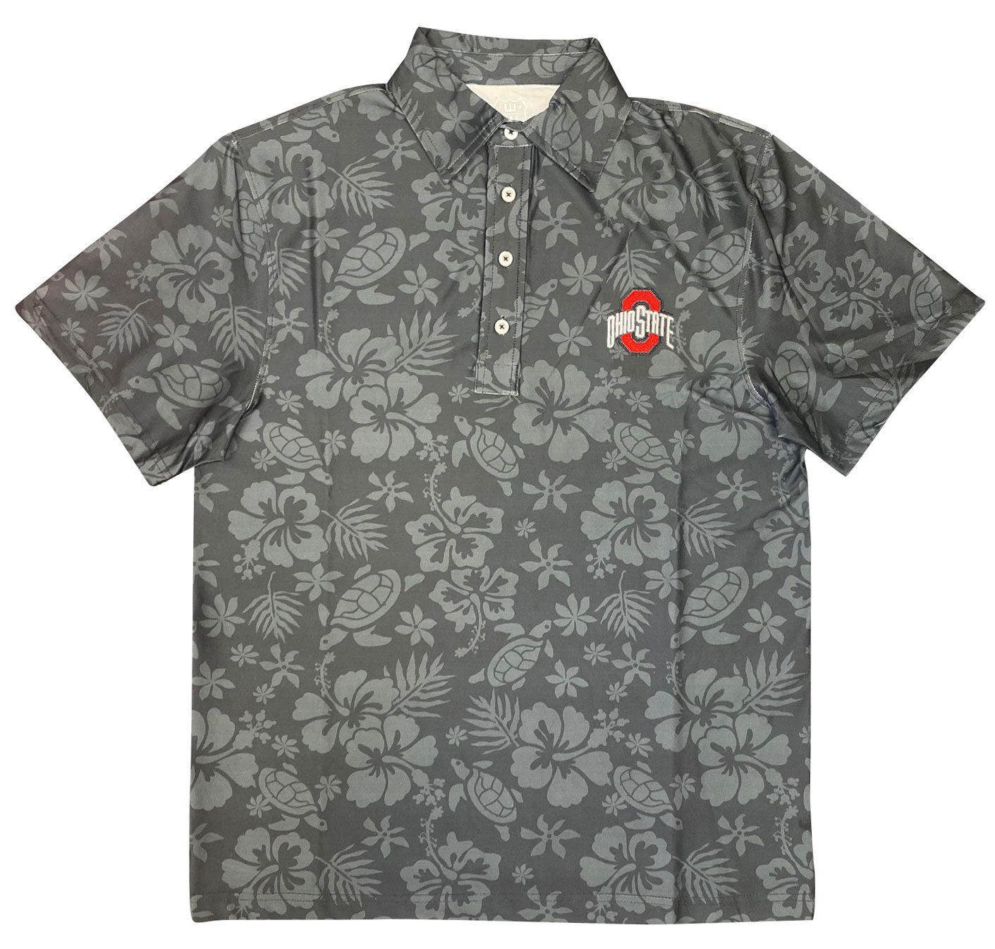 Ohio State Buckeyes Wes and Willy Mens Beach Performance Polo Black