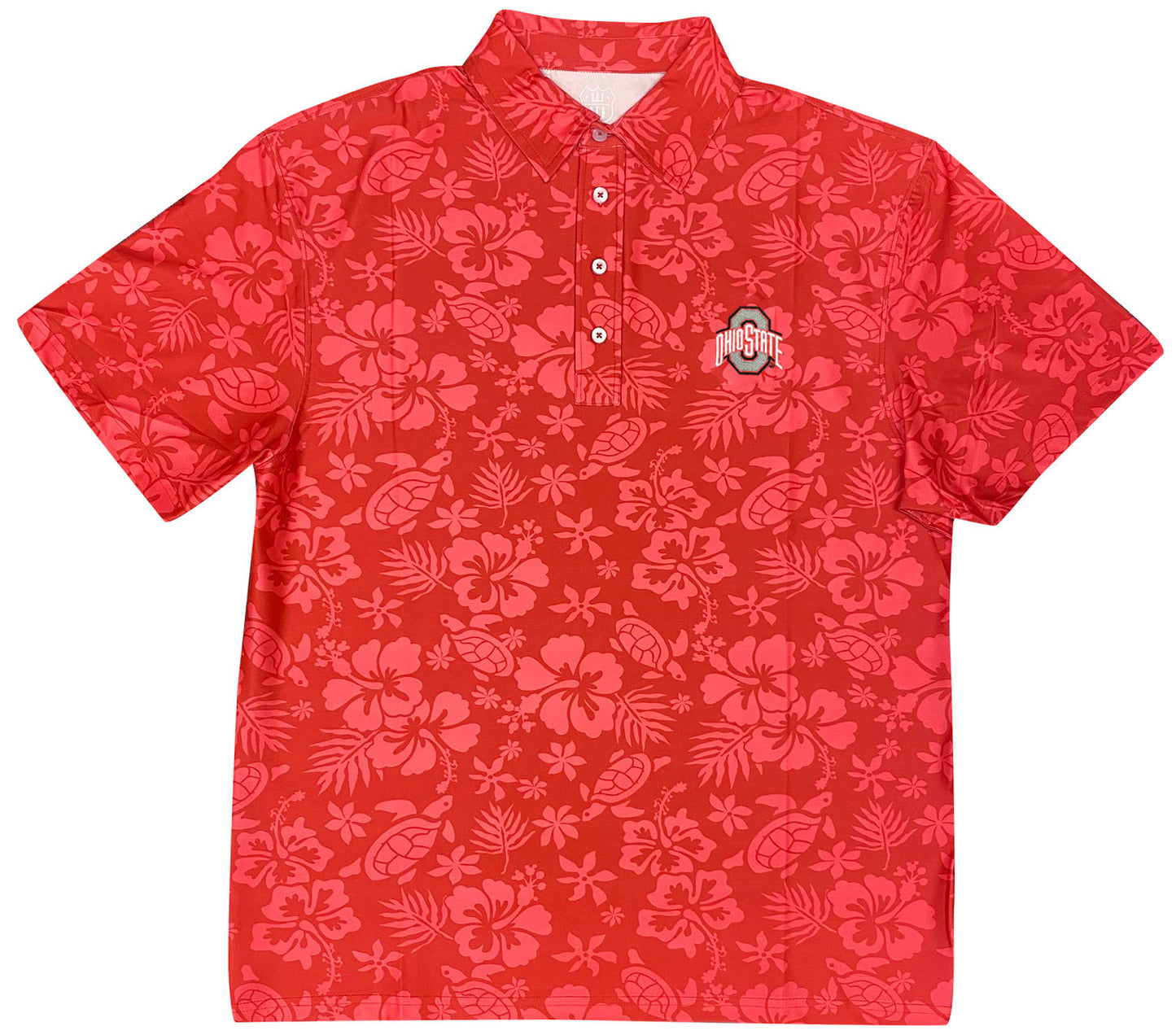 Ohio State Buckeyes Wes and Willy Mens Beach Performance Polo Red