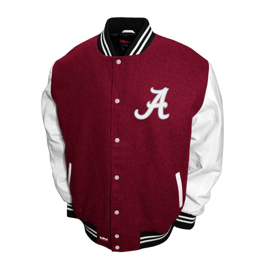 Alabama Crimson Tide Franchise Club Mens Graduate Wool Varsity Letterman Jacket