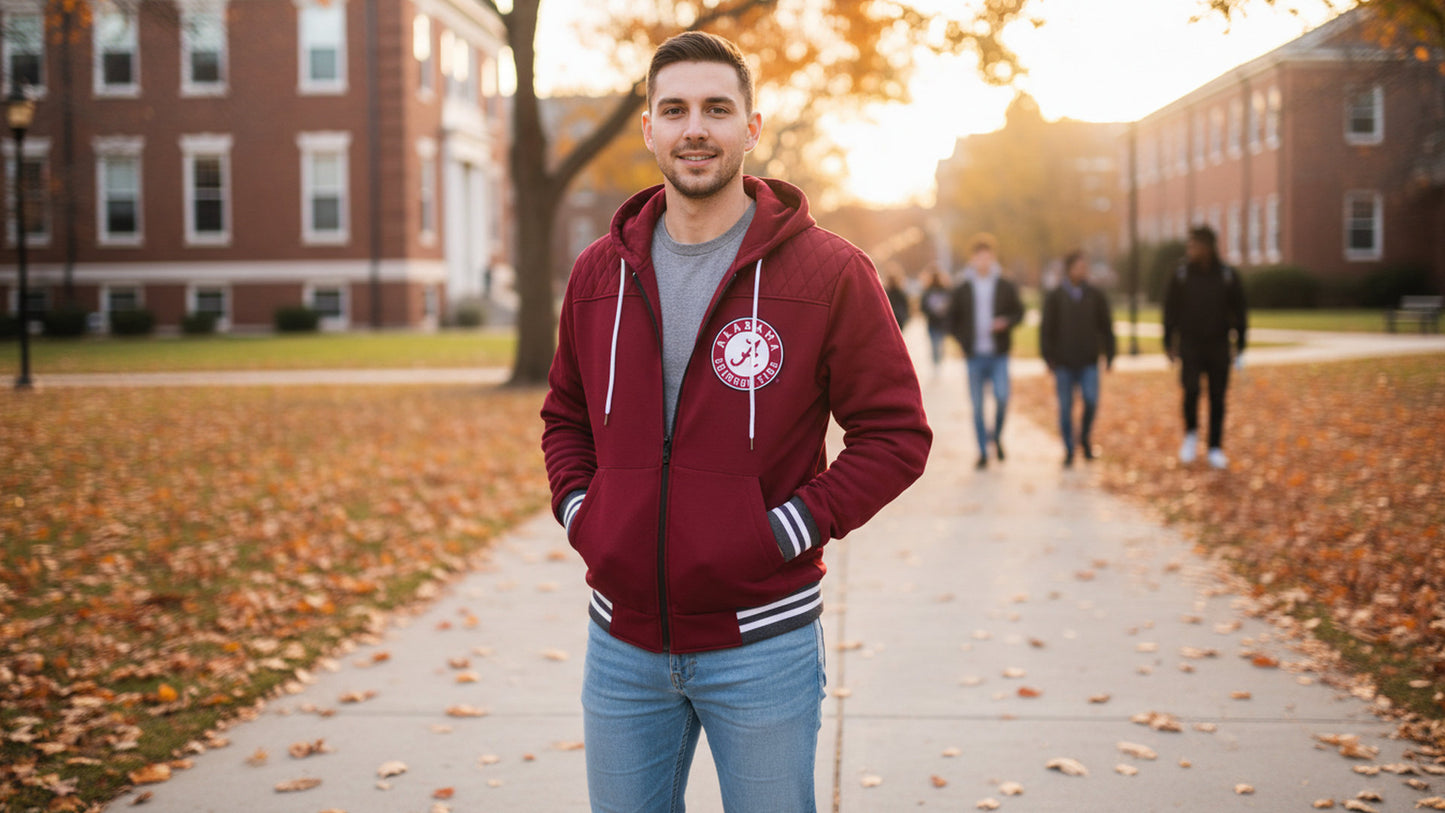 Alabama Crimson Tide Franchise Club Mens Walk On Hoodie Jacket