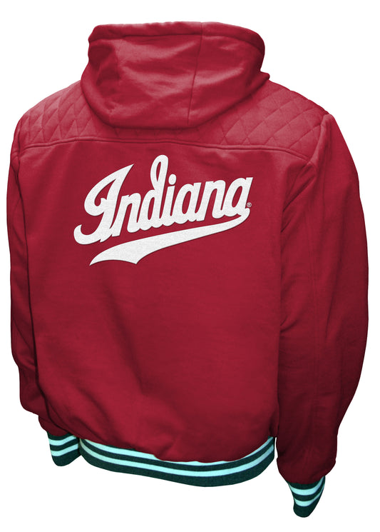 Indiana Hoosiers Franchise Club Mens Walk On Hoodie Jacket Red