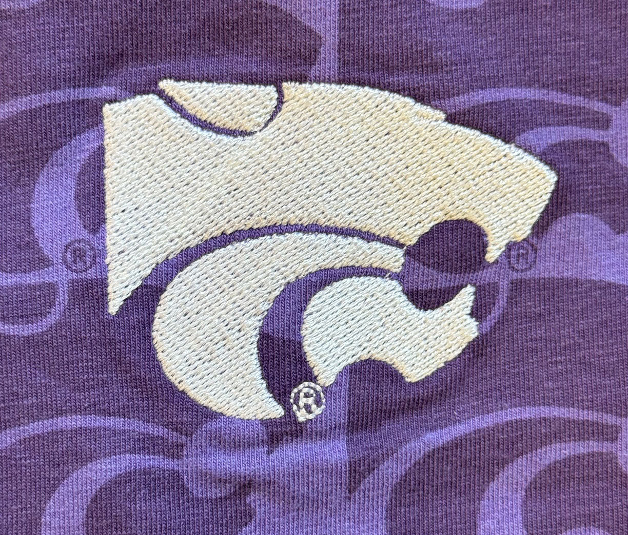 Kansas State Wildcats Wes and Willy Kids All Over Team Logo Long Sleeve T-Shirt