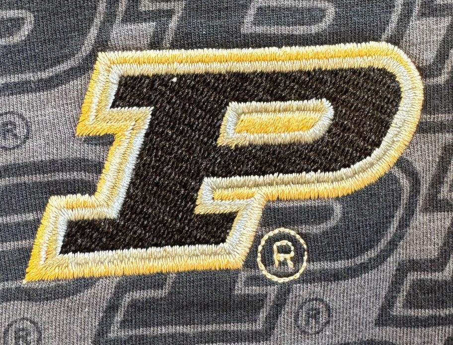 Purdue Boilermakers Wes and Willy Kids All Over Team Logo Long Sleeve T-Shirt