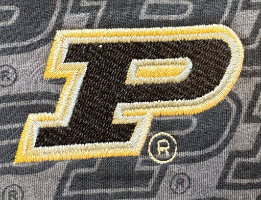 Purdue Boilermakers Wes and Willy Kids All Over Team Logo Long Sleeve T-Shirt