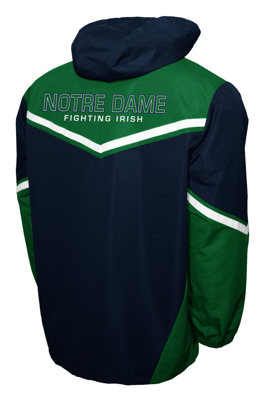 Notre Dame Fighting Irish Franchise Club Mens Action Anorak Pullover Lightweight Jacket