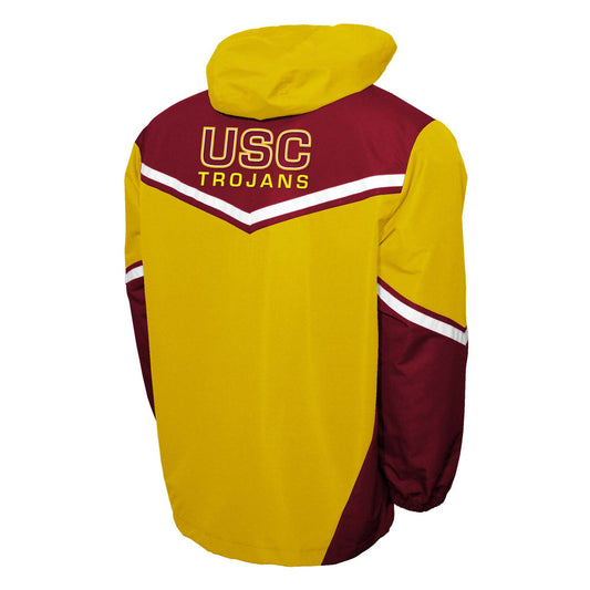 Southern Cal Trojans Franchise Club Mens Action Anorak Pullover Lightweight Jacket