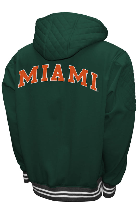 Miami Hurricanes Franchise Club Mens Grind Hoodie Jacket