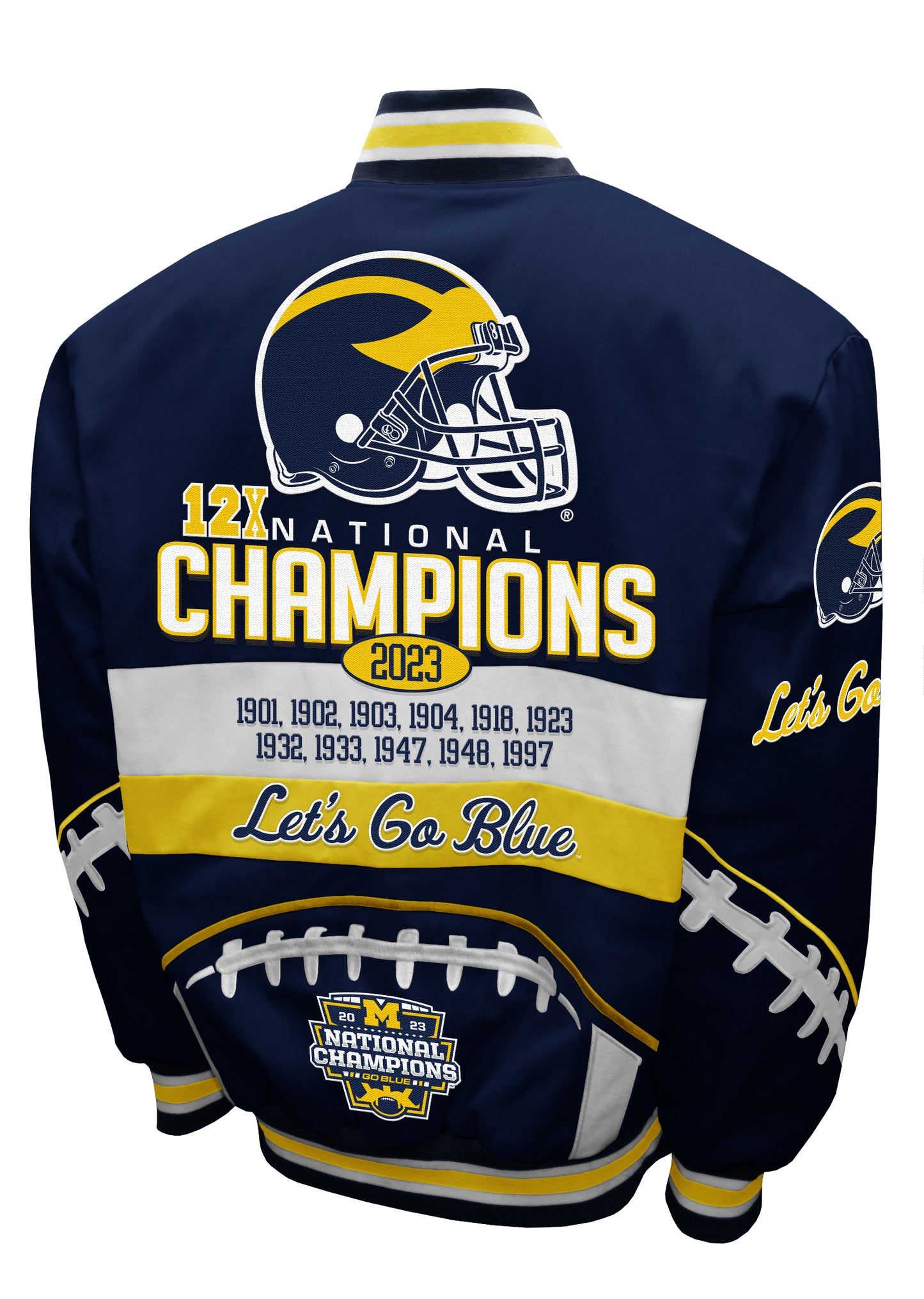 Michigan Wolverines Franchise Club Mens Commemorative Twill Jacket