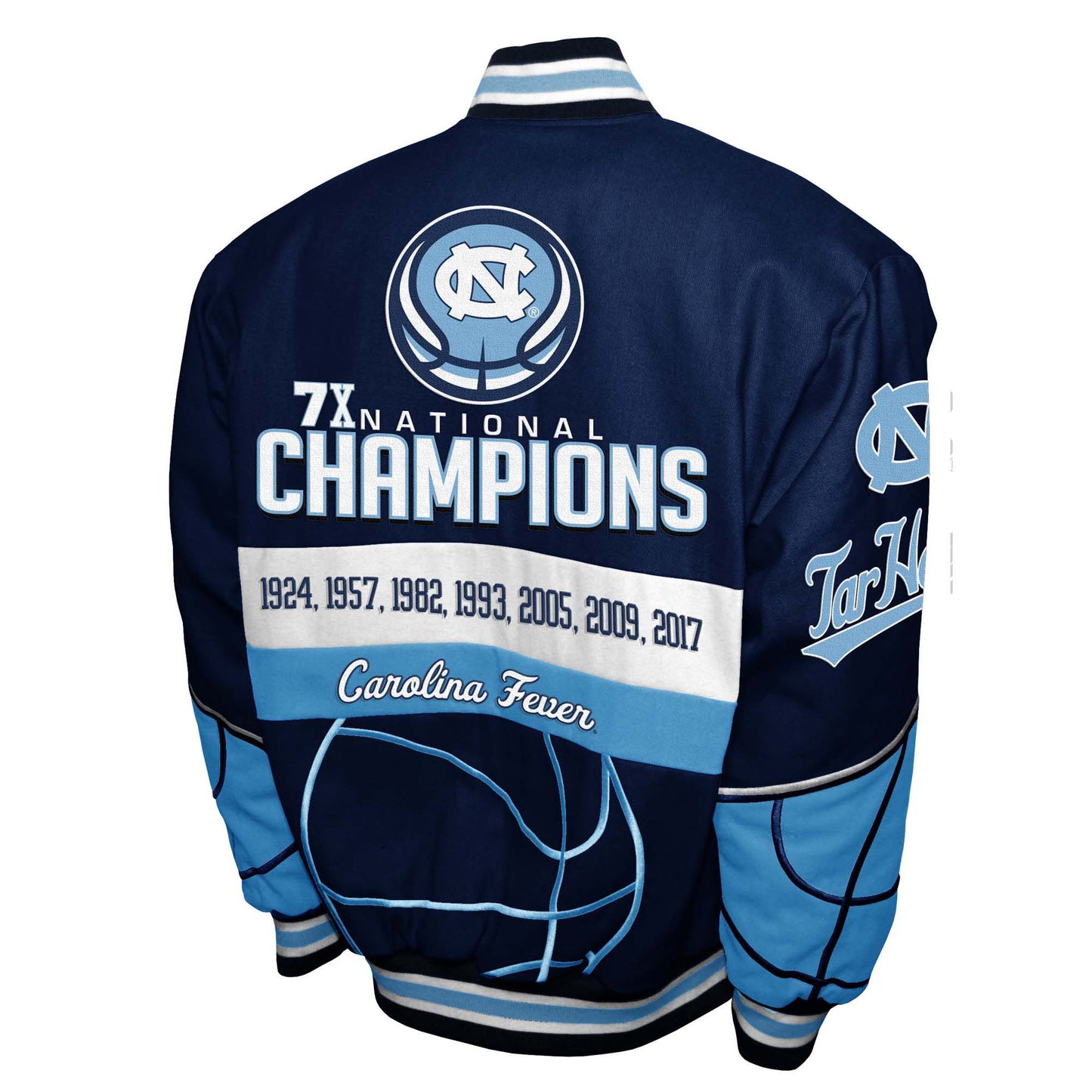 North Carolina Tar Heels Franchise Club Mens Commemorative Twill Jacket
