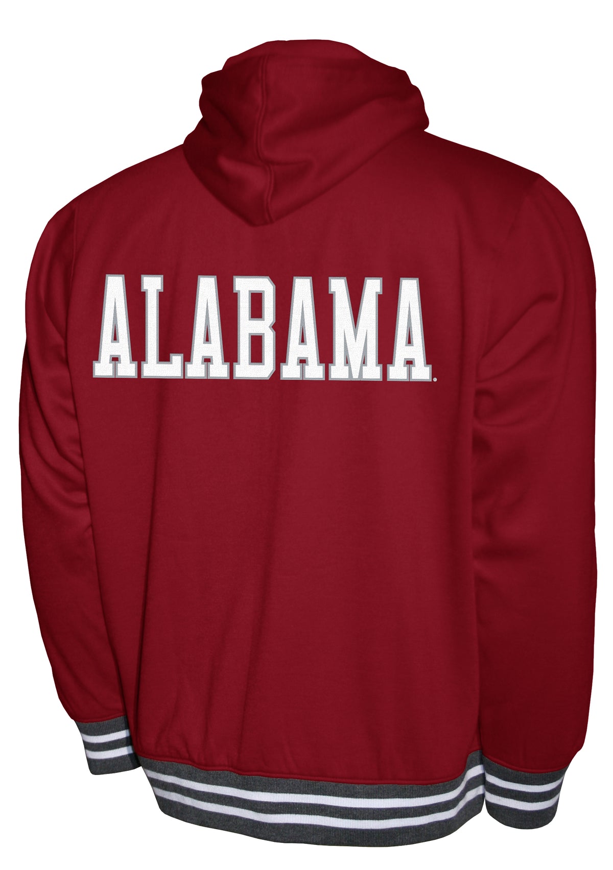Alabama Crimson Tide Red Franchise Club Lightweight Embroidered Logos Full Zip Hoodie Style Jacket