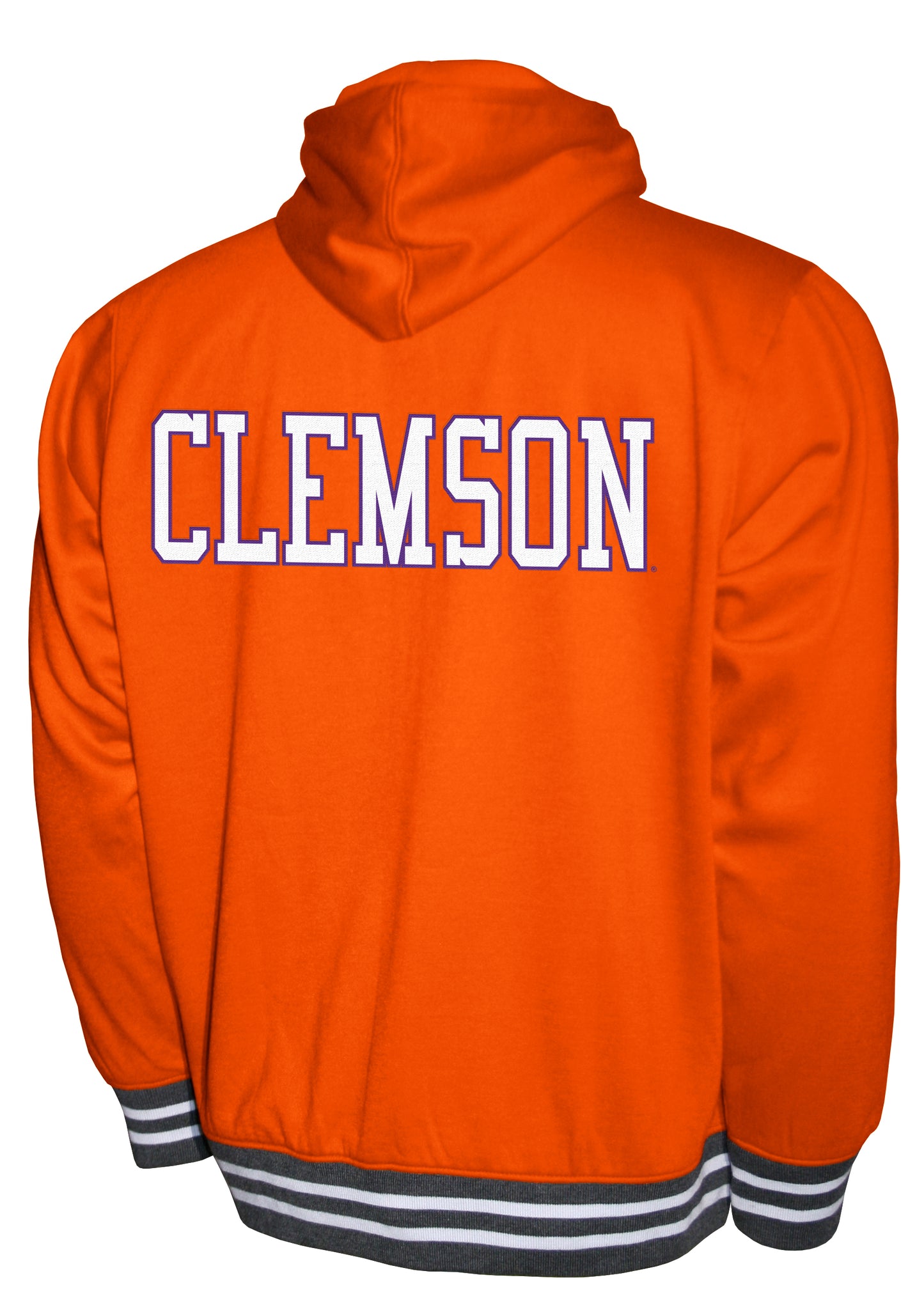 Clemson Tigers Franchise Club Lightweight Embroidered Logos Full Zip Hoodie Style Jacket