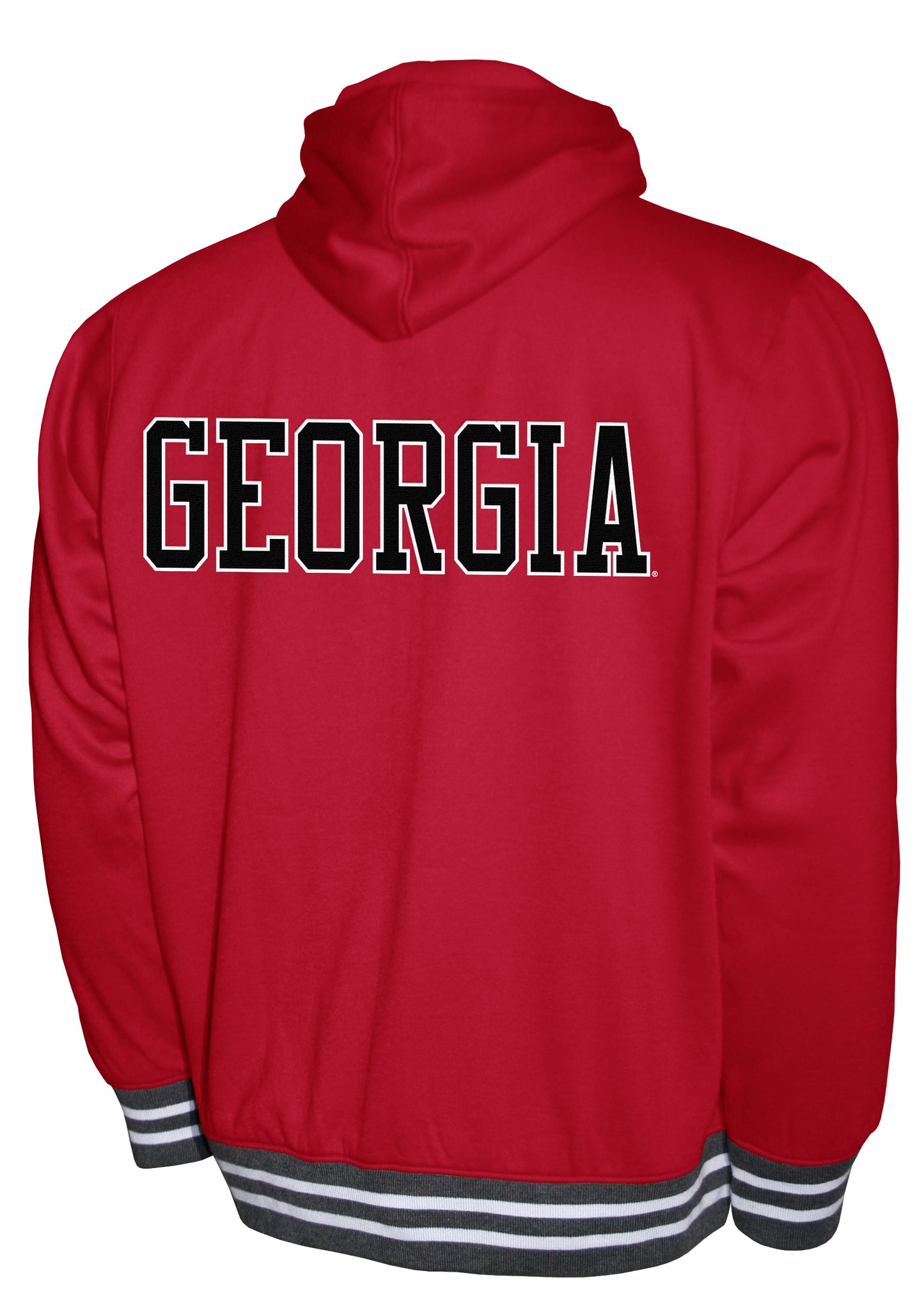 Georgia Bulldogs Red Franchise Club Lightweight Embroidered Logos Full Zip Hoodie Style Jacket