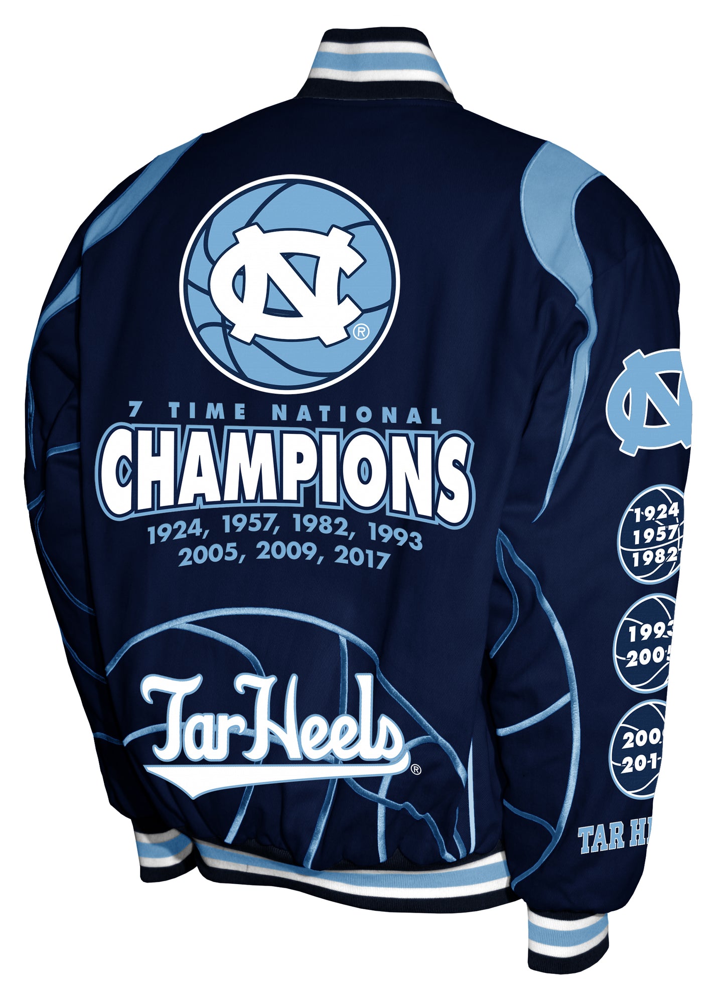 North Carolina Tar Heels Franchise Club Mens Commemorative Twill Jacket