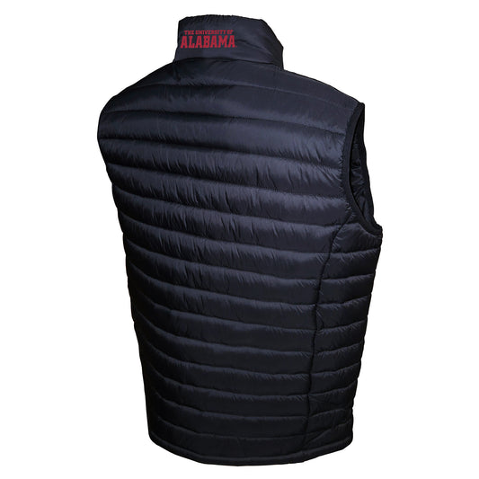 Alabama Crimson Tide Franchise Club Mens NCAA Team Packable Vest Black