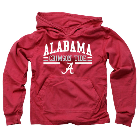 Alabama Crimson Tide Wes and Willy Toddler Long Sleeve Hooded T-Shirt