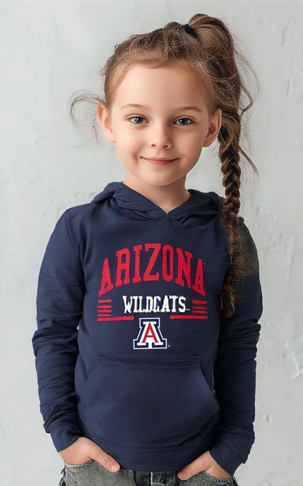 Arizona Wildcats Wes and Willy Youth Long Sleeve Hooded T-Shirt