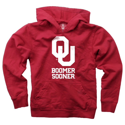Oklahoma Sooners Wes and Willy Youth Boys Team Slogan Pullover Hoodie