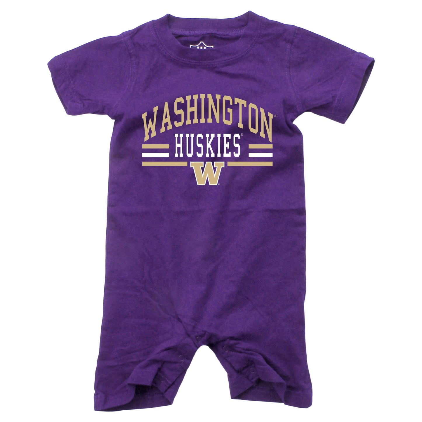 Washington Huskies Wes and Willy Baby College Team Shorts Romper