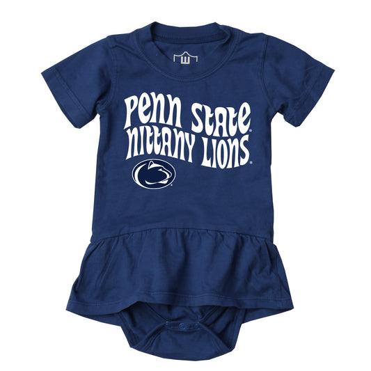 Penn State Nittany Lions Wes and Willy Baby Girls Ruffle Skirt Bodysuit