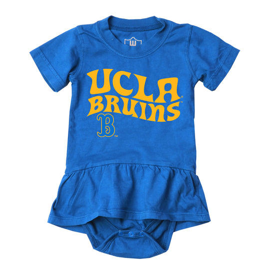UCLA Bruins Wes and Willy Baby Girls Ruffle Skirt Bodysuit