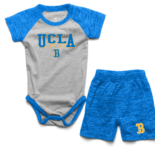 UCLA Bruins Wes and Willy Baby College Team Hopper and Short Set