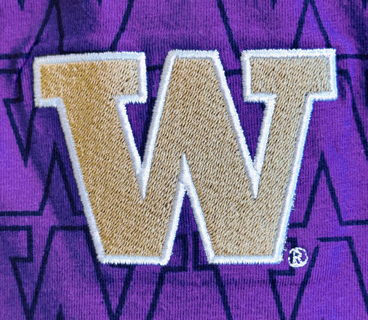 Washington Huskies Wes and Willy Infant and Toddler All Over Team Logo Outfit