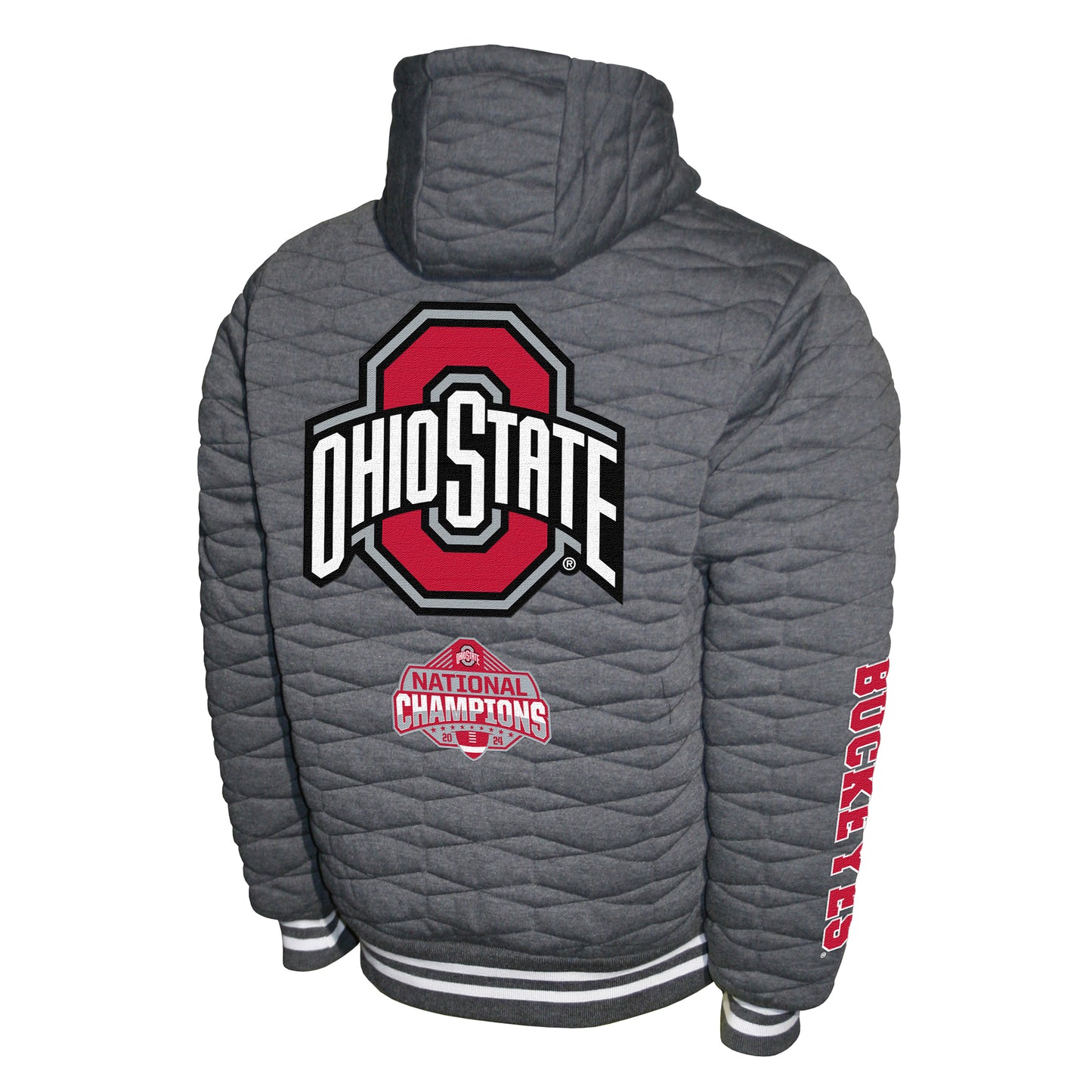 Ohio State Buckeyes Franchise Club Mens 2024 National Champions Quilted Jacket