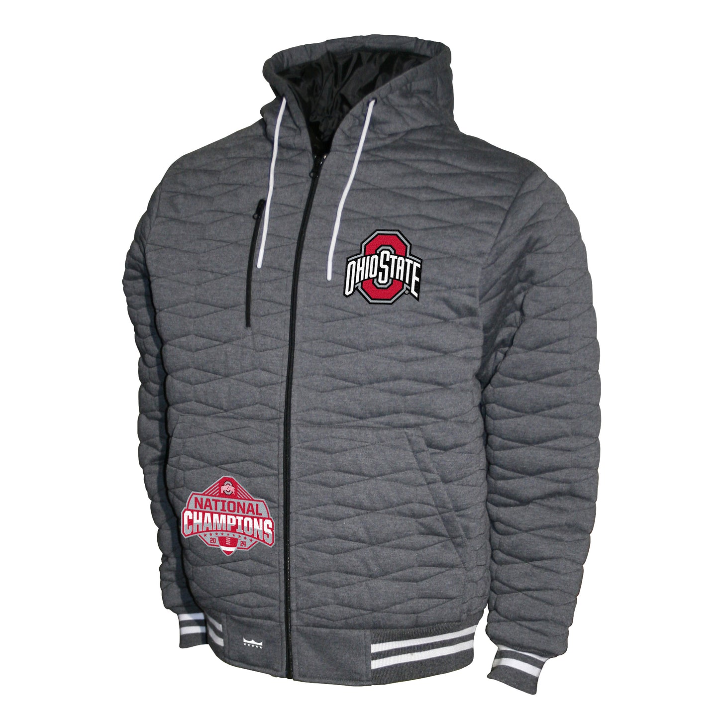 Ohio State Buckeyes Franchise Club Mens 2024 National Champions Quilted Jacket