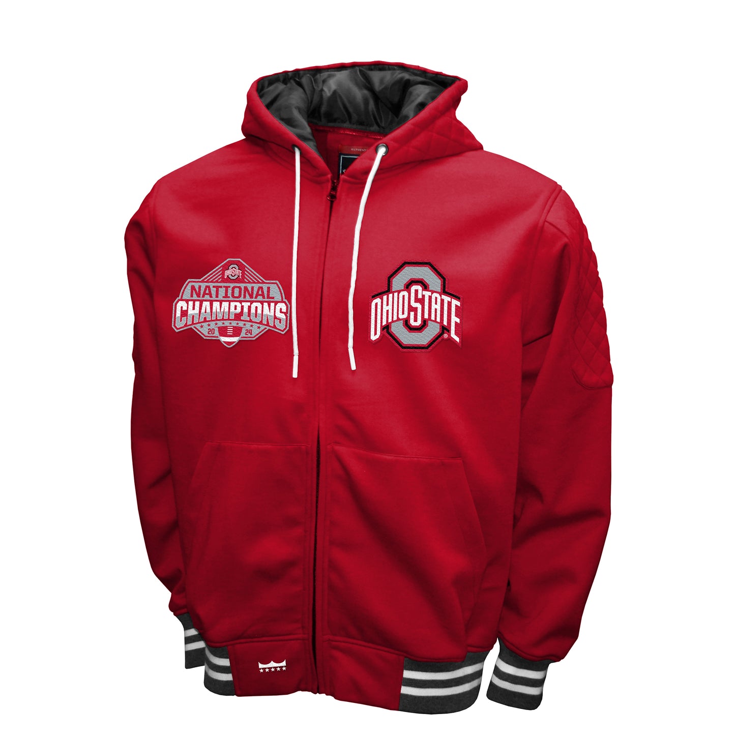 Ohio State Buckeyes Franchise Club Mens 2024 National Champions Grind Hoodie Jacket