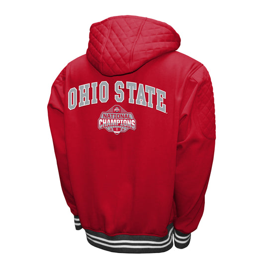 Ohio State Buckeyes Franchise Club Mens 2024 National Champions Grind Hoodie Jacket