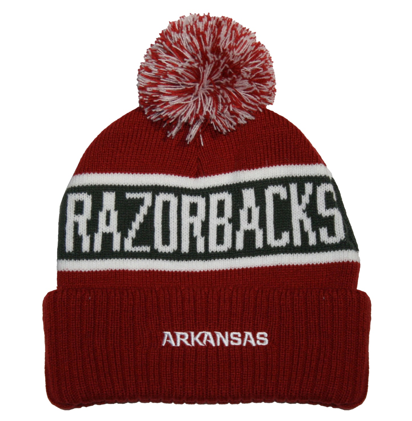Arkansas Razorbacks Franchise Club Unisex Warrior Knit Hat with Pom