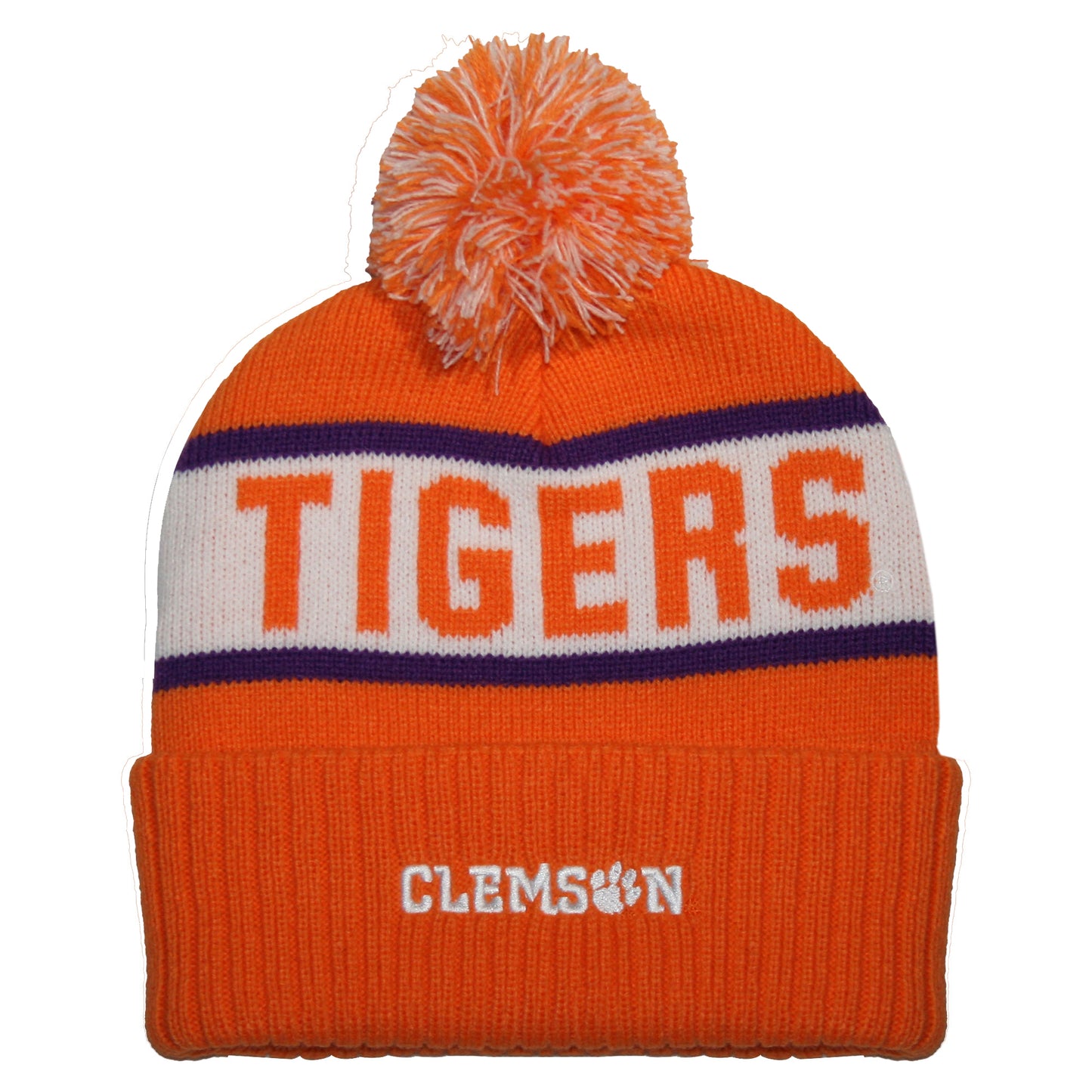 Clemson Tigers Franchise Club Unisex Warrior Knit Hat with Pom